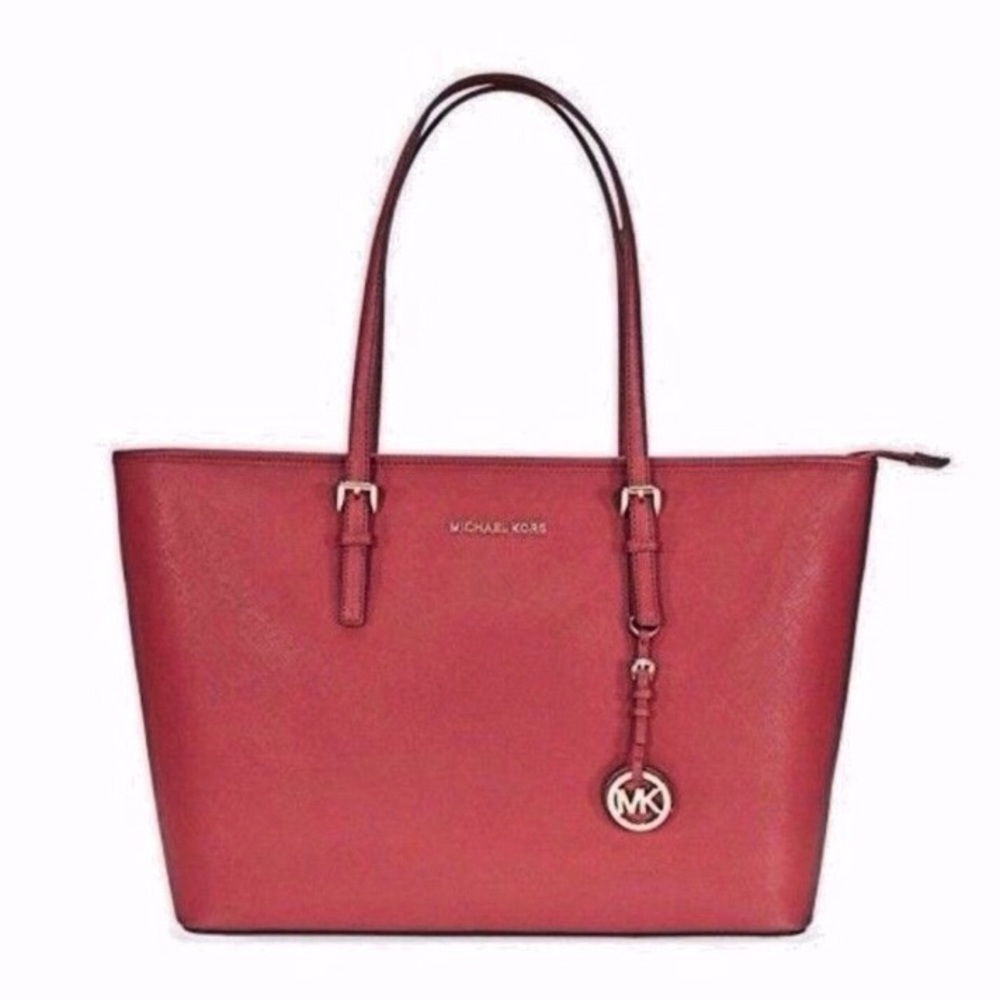 MICHAEL KORS RED TOTE BAG